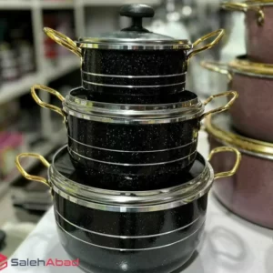 فروش عمده ست قابلمه 6 پارچه چدن آکو