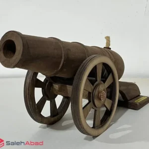 فروش عمده ماکت دکوری چوبی طرح توپ جنگی