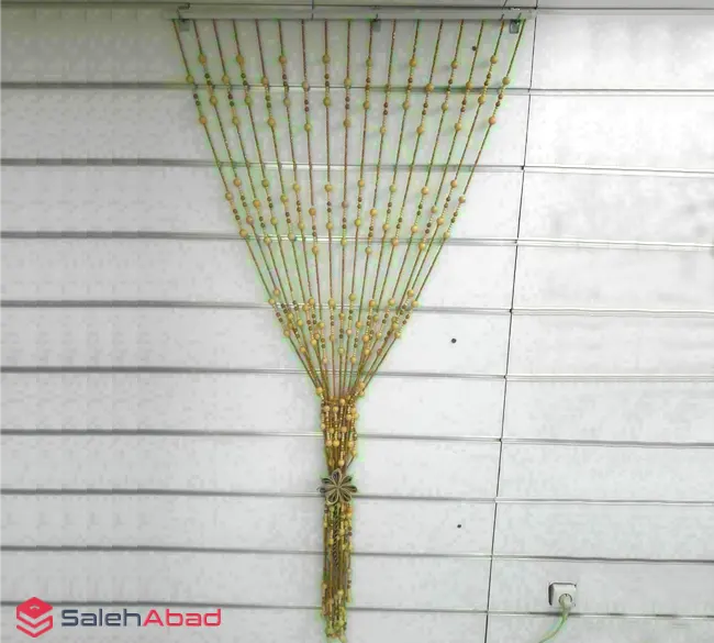 فروش عمده پرده آویز مهره ای چوبی