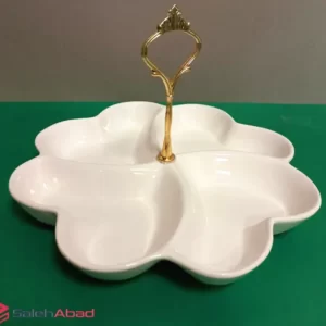 فروش عمده اردو خوری سرامیکی قلبی 4 خانه