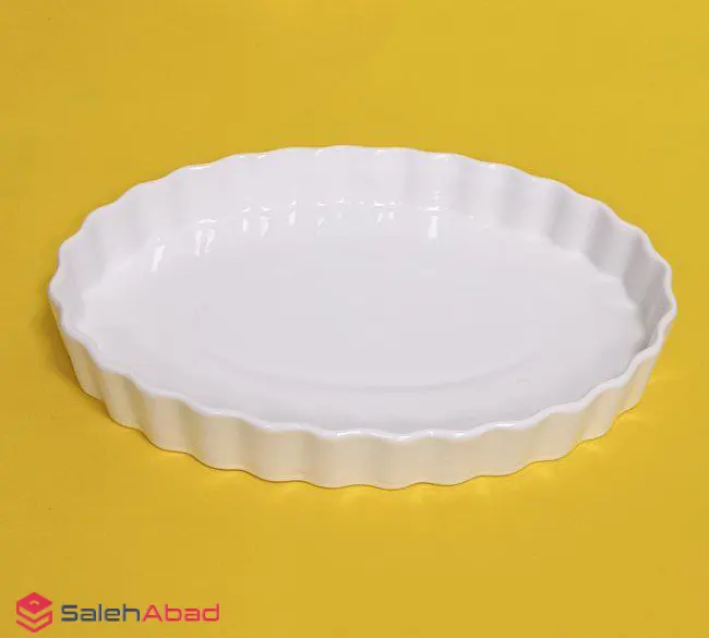 فروش عمده ظرف تارت سرامیکی بیضی
