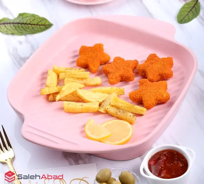 فروش عمده تابه گریل سرامیکی مربع کائولین