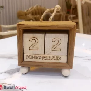فروش عمده تقویم رومیزی چوبی مکعبی رایمون