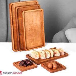 فروش عمده سینی سرو چوبی 6 تکه