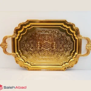 فروش عمده سینی پذیرایی دسته دار فلزی