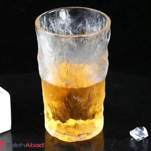 فروش عمده لیوان یخی بلند لب طلا