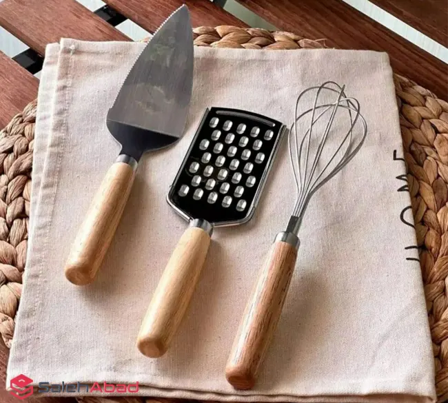 فروش عمده چاقو کیک خوری دسته چوبی