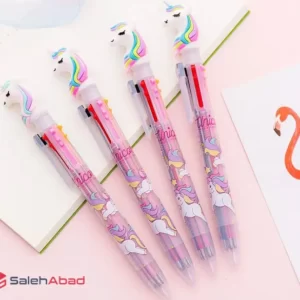 فروش عمده خودکار 6 رنگ طرح یونیکورن
