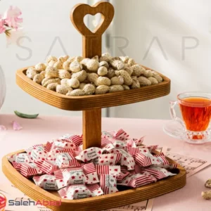 فروش عمده شیرینی خوری 2 طبقه چوبی مربع