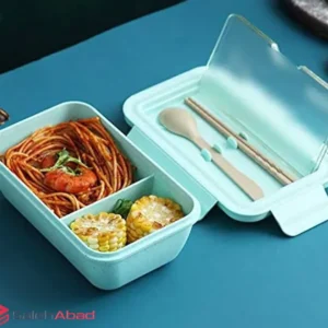 فروش عمده ظرف غذا دو خانه قاشق دار