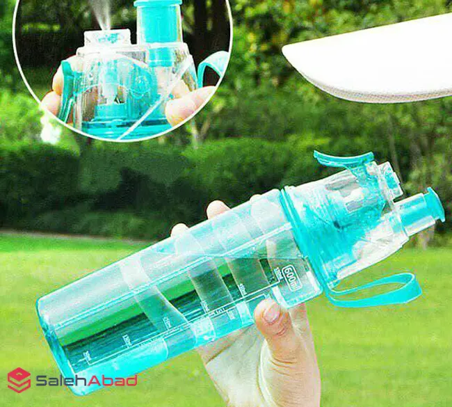 فروش عمده قمقمه ورزشی شفاف اسپری دار