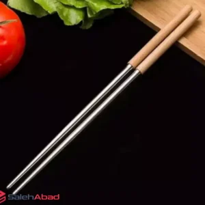 فروش عمده چاپستیک فلزی دسته بامبو
