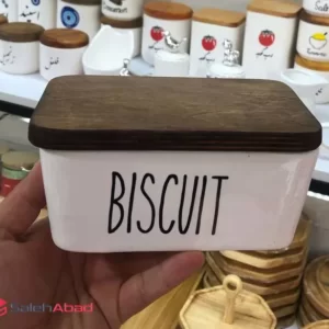 فروش عمده کوکی سرامیکی مستطیل درب چوبی
