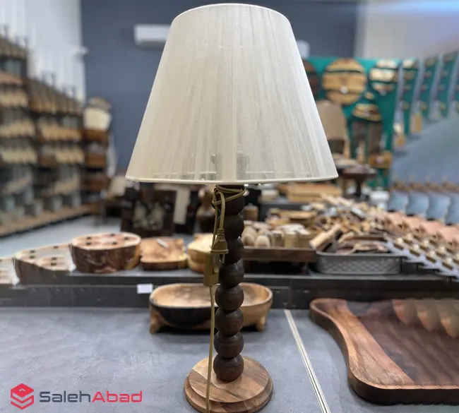 فروش عمده آباژور چوبی رومیزی پایه دار