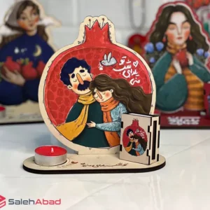 فروش عمده استند چوبی شمع وارمر شب یلدا