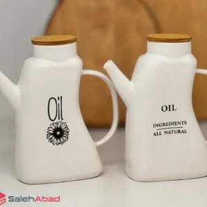 فروش عمده بطری روغن سرامیکی طرح تکست