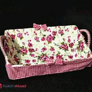 فروش عمده سبد نان و سبزی مستطیل گلدار