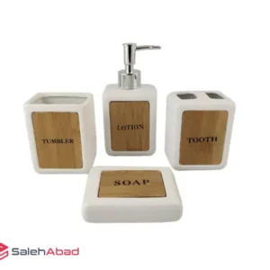 فروش عمده ست جا مایع دستشویی 4 تکه