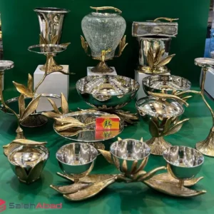 فروش عمده ست پذیرایی آلومینیوم طرح گل بامبو