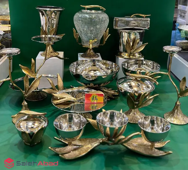 فروش عمده ست پذیرایی آلومینیوم طرح گل بامبو