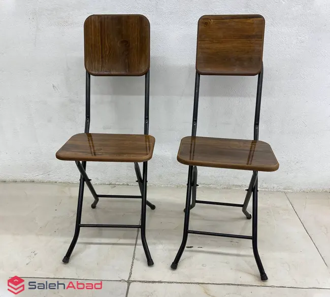 فروش عمده صندلی فلزی چوبی تاشو