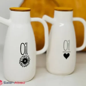 فروش عمده بطری روغن سرامیک درب چوبی