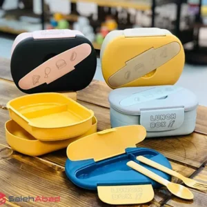 فروش عمده ظرف غذا مستطیل 2 خانه Lunch box