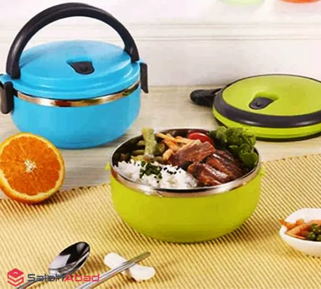 فروش عمده ظرف غذا داخل استیل یک طبقه