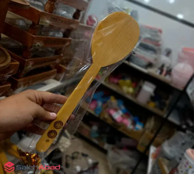 فروش عمده کفگیر چوبی بیضی