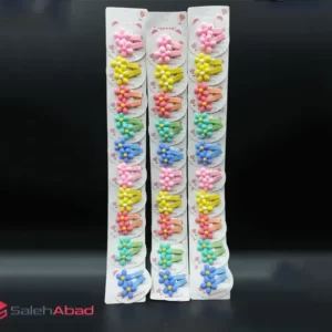 فروش عمده گیره مو انبری طرح گل سیلیکونی