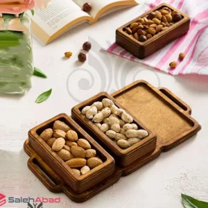 فروش عمده اردو خوری دوبل چوبی مستطیل