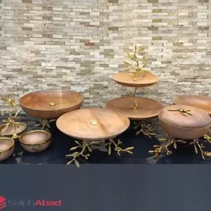 فروش عمده سرویس پذیرایی چوبی پایه شاخه ای