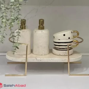 فروش عمده استند رومیزی سنگی پایه فلزی