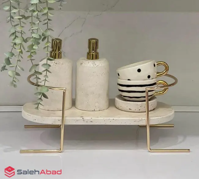 فروش عمده استند رومیزی سنگی پایه فلزی