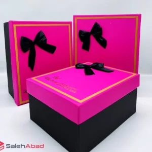 فروش عمده باکس کادویی مربع پایپون دار