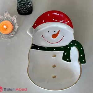 فروش عمده ظرف سرو فانتزی طرح آدم برفی