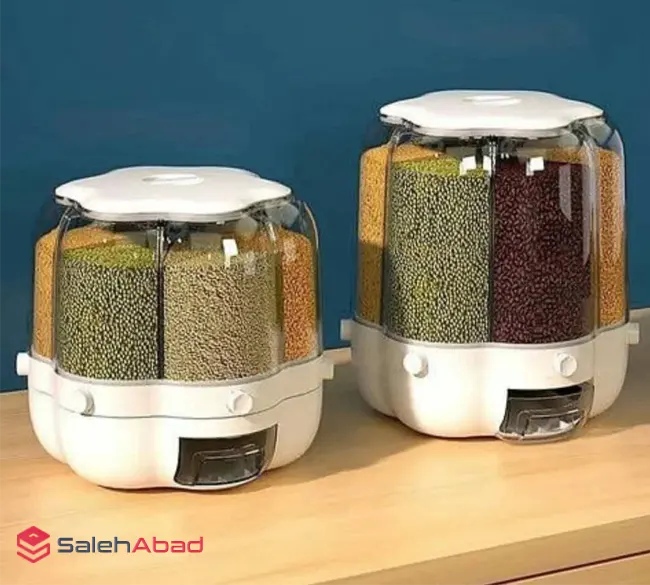 فروش عمده جا حبوباتی آسان ریز گرد 6 خانه