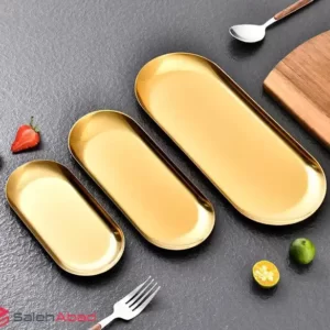فروش عمده ست سینی استیل 3 تیکه ساده