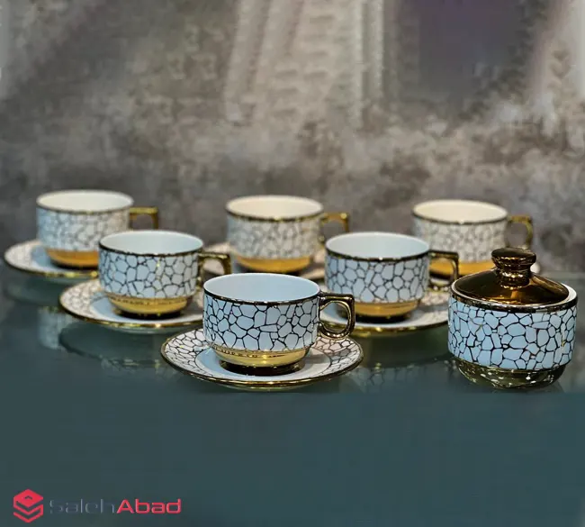 فروش عمده قهوه خوری 14 پارچه طرح سنگ