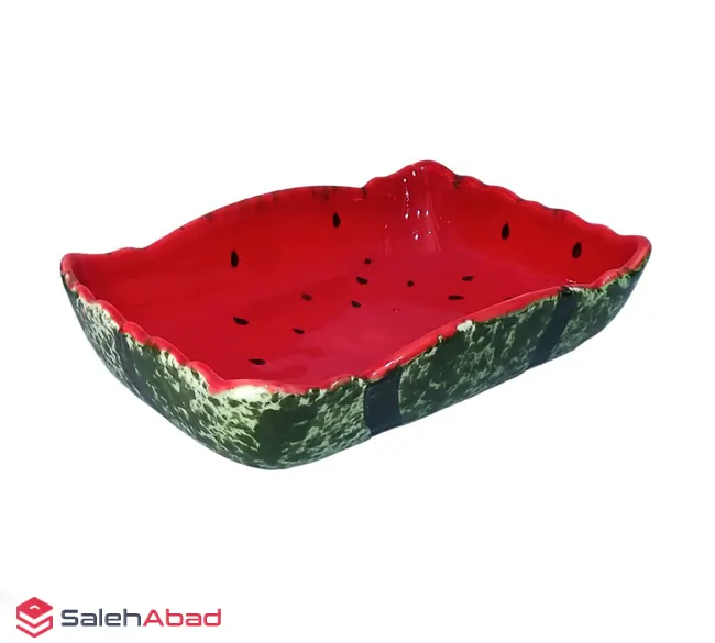 فروش عمده ظرف تارت سرامیکی طرح هندوانه