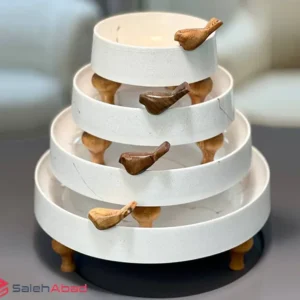 فروش عمده سرویس پذیرایی سنگی پایه چوبی