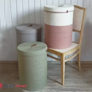 فروش عمده سبد رخت چرک کنفی درب دار