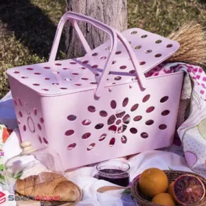 فروش عمده سبد پیک نیک درب دار مدل آترین