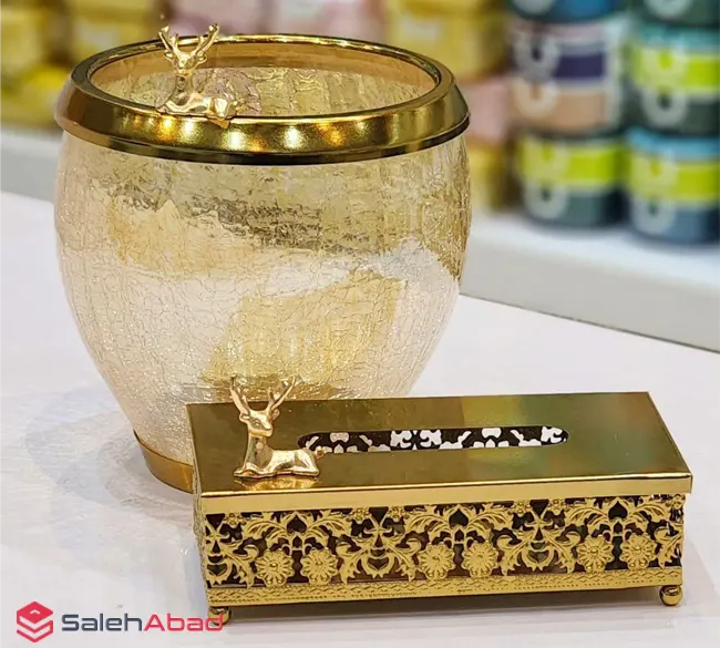 فروش عمده جا دستمال کاغذی و سطل طرح گوزن