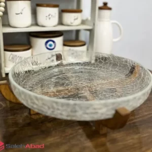 فروش عمده ظرف شیرینی آبگز پایه چوبی