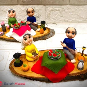 فروش عمده دکوری یلدا طرح پیرزن و پیرمرد