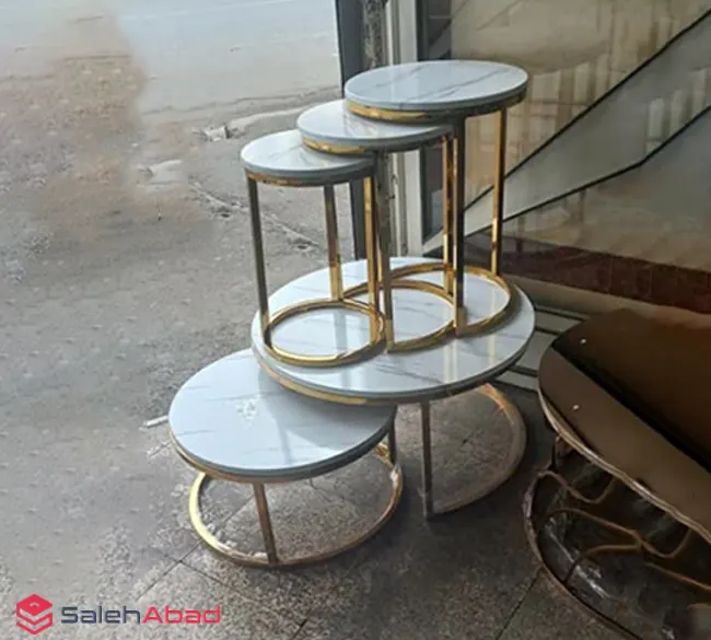 فروش عمده میز پذیرایی و عسلی پایه فلزی