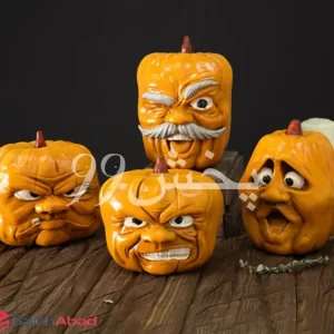 فروش عمده مجسمه دکوراتیو کدو طرح چهره