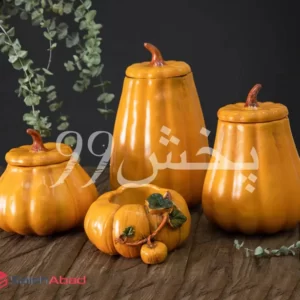 فروش عمده بانکه پلی استر طرح کدو 4 تکه