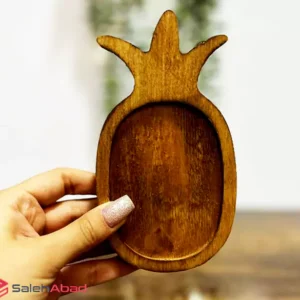 فروش عمده ظرف سرو چوبی طرح آناناس